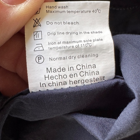 Coofandy Mens Casual Dress Shirt Navy Paisley Flip Cuffs Size Medium Preppy - Picture 11 of 16